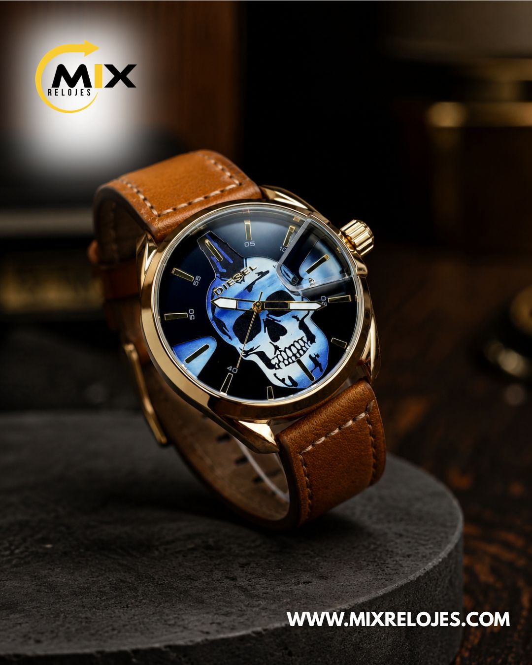 RELOJ DIESEL SKULL